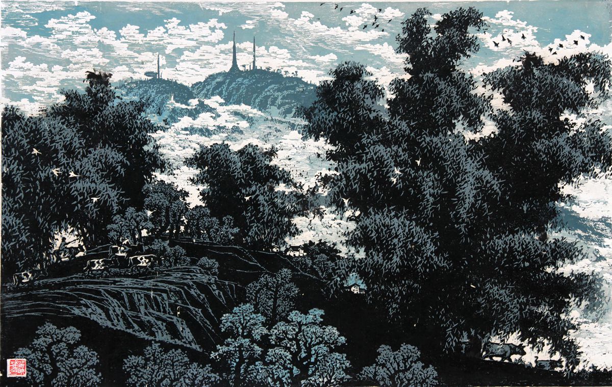 《八乡山下》 78x49cm 1984年（中国美术馆藏）_副本.jpg