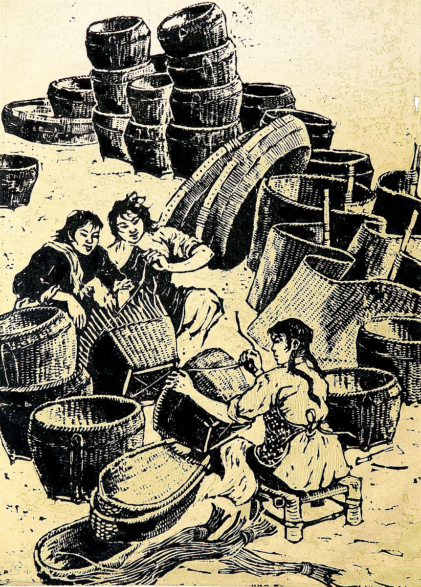 《迎丰收》 28x40cm 1958年（中国美术馆藏）_副本.jpg