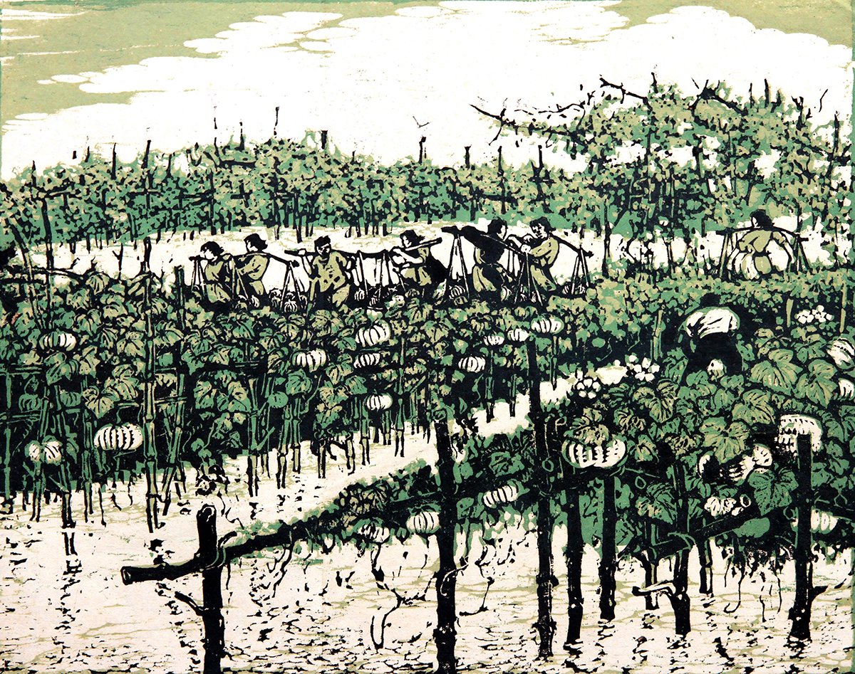 《南瓜丰收》 28.2x33.2cm 1961年（广东美术馆藏）②.jpg