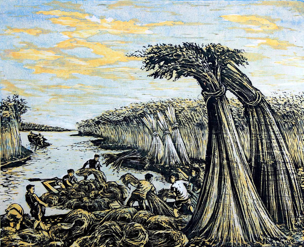 《黄麻丰收的时候》 28.3x42.4cm 1959年（中国美术馆藏）_副本_副本.jpg